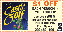 Special Coupon Offer for Castle Golf